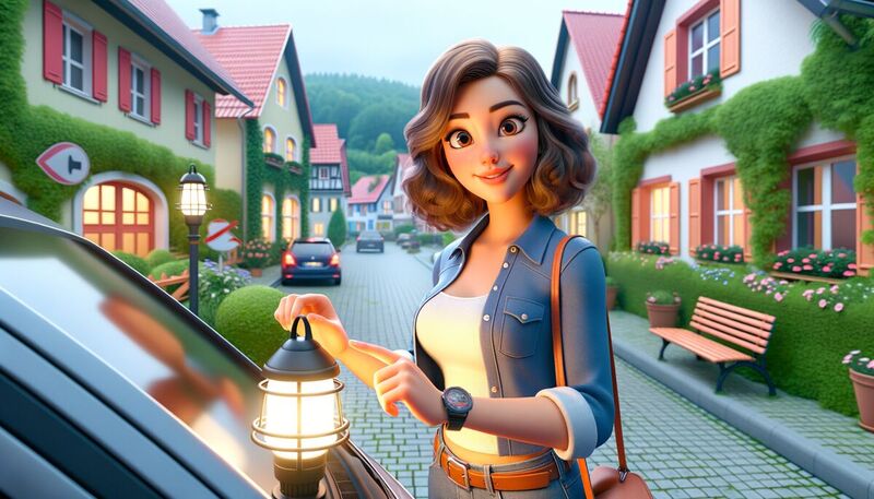 Licht-Test Botschafterin Kim: So bleibt dein Auto sicher