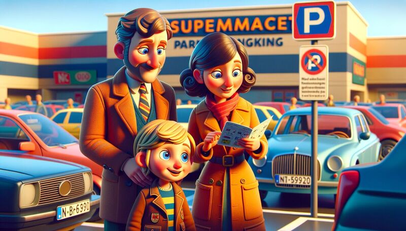 Parkverstoß auf Supermarktparkplätzen im Ausland vermeiden